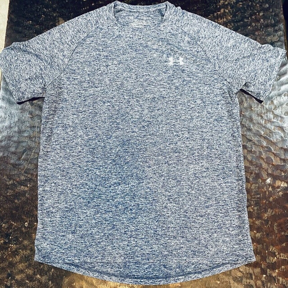 Under Armour Tech Tee - Size M, Blue, Excellent Condition